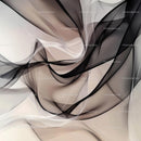Elegant Abstract Curves in Black and Beige Tones