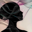 Abstract Silhouette with Fluid Lines and Pastel Hues