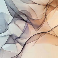 Abstract Fluid Shapes with Beige and Gray Tones