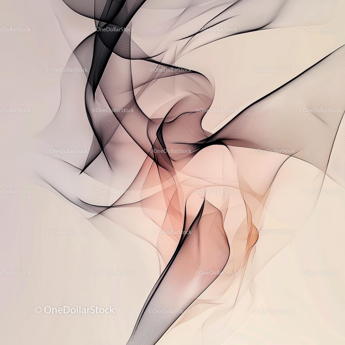 Elegant Abstract Patterns with Flowing Curves
