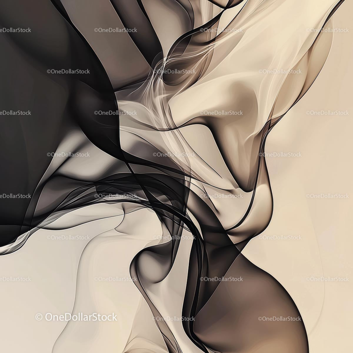 Elegant Abstract Art with Flowing Lines and Curves