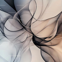 Abstract Fluid Lines in Soft Beige and Gray Tones