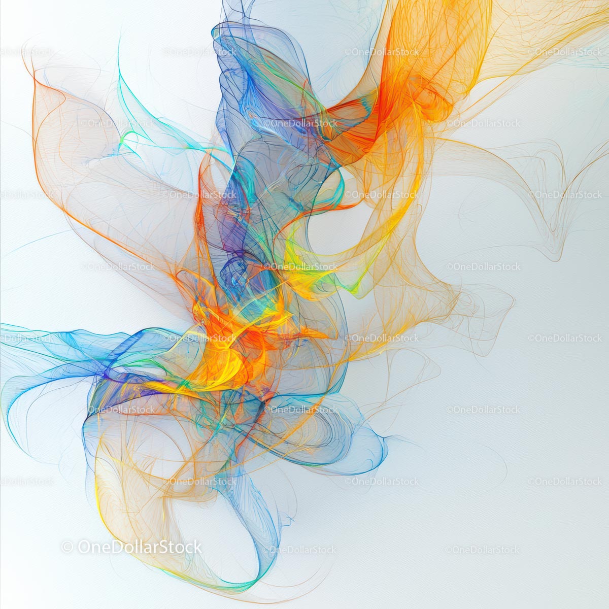 Vibrant Abstract Fluid Art with Dynamic Colors