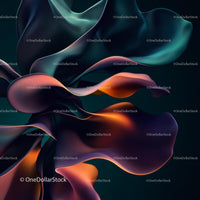 Vibrant Abstract Flowing Shapes in Dynamic Colors
