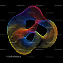 Colorful Abstract Waves in Dynamic Flow