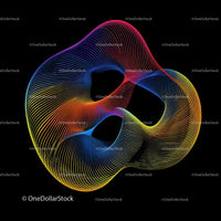 Colorful Abstract Waves in Dynamic Flow