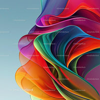 Vibrant Abstract Art with Dynamic Color Waves