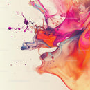 Vibrant Abstract Splash with Multicolored Swirls