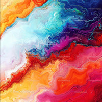 Vibrant Abstract Swirls in Dynamic Fluid Art