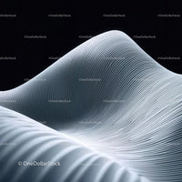 Curved Abstract Waves on a Dark Background