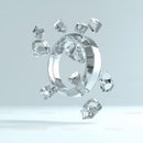 Floating Diamonds in Modern Geometric Design