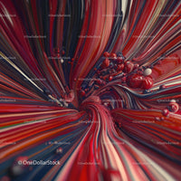 Vibrant Swirling Abstract Art with Dynamic Colors