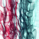 Abstract Red and Blue Flowing Patterns