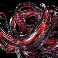 Dynamic Abstract Swirls of Glass and Light