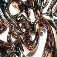 Intertwined Metallic Abstract Sculpture