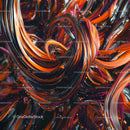 Dynamic Swirls of Vibrant Orange and Black Hues
