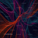 Vibrant Abstract Swirling Colorful Lines Background
