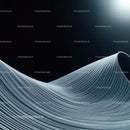Elegant Silver Wave with Futuristic Flowing Design
