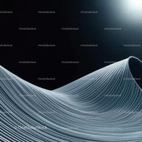 Elegant Silver Wave with Futuristic Flowing Design