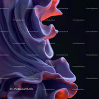 Abstract Purple Waves with Vibrant Red Highlights
