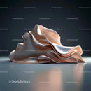 Elegant Abstract Sculpture with Flowing Curves
