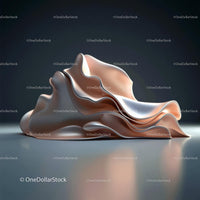 Elegant Abstract Sculpture with Flowing Curves