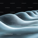 Abstract Digital Waves on Black Background