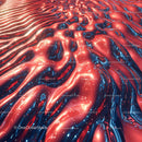 Abstract Vibrant Liquid Metal Texture