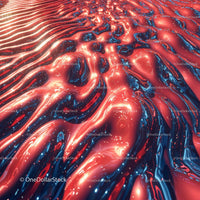 Abstract Vibrant Liquid Metal Texture