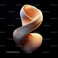 Abstract Twisted Sculpture with Elegant Curves