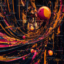 Vibrant Abstract 3D Design with Colorful Spheres