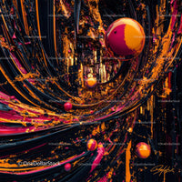 Vibrant Abstract 3D Design with Colorful Spheres