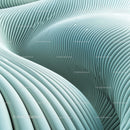 Abstract Curved Pattern in Soft Blue Tones