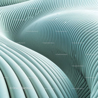 Abstract Curved Pattern in Soft Blue Tones