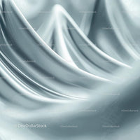 Elegant Silver Silk with Luxurious Shimmering Folds