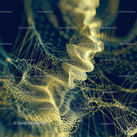 Abstract Digital Mesh with Futuristic Design