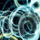 Intricate Metallic Spiral Design with Dynamic Patterns