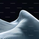 Abstract Flowing Lines in Futuristic Minimalist Design