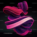 Vibrant Abstract Swirl with Creative Flowing Shapes