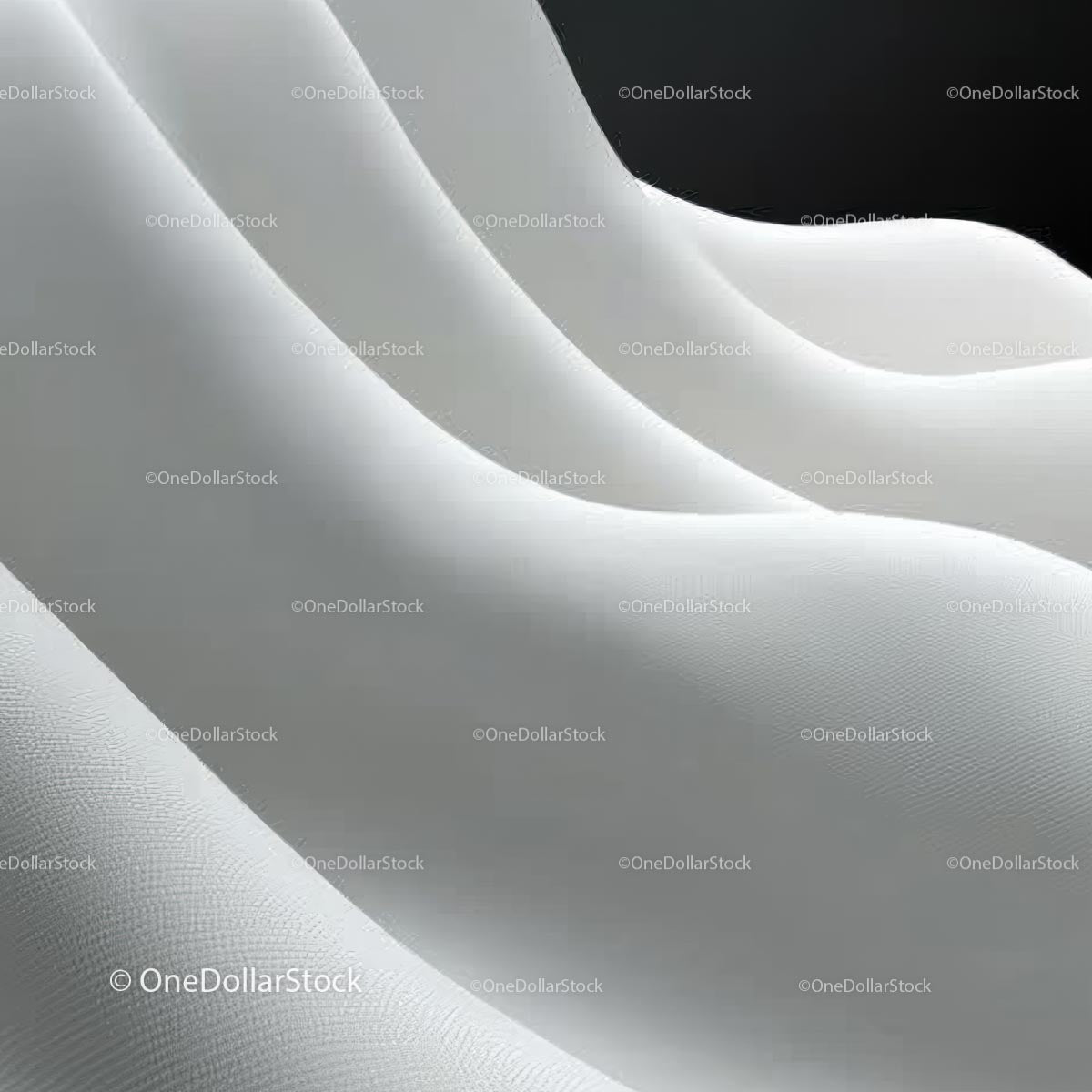 Eleganckie białe krzywe w minimalistycznym abstrakcyjnym wzornictwie