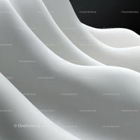 Elegant White Curves in Minimalist Abstract Design