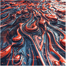 Dynamic Red and Black Abstract Swirls