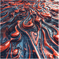 Dynamic Red and Black Abstract Swirls