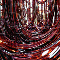Abstract Twisted Metallic Artwork with Reflective Surfaces