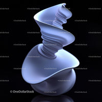 Abstract Fluid Sculpture with Dynamic Shape and Flow