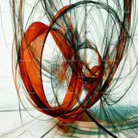 Dynamic Abstract Art with Vibrant Waves and Shapes