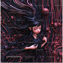 Surreal Portrait of a Dreamy Girl in Vibrant Swirls