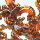 Intricate Glass Sculpture with Organic Twists