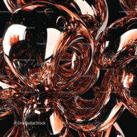 Abstract Glass Sculpture with Reflective Surfaces