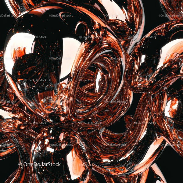 Abstract Glass Sculpture with Reflective Surfaces